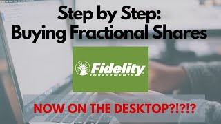 How to Buy Fractional Shares on Desktop with Fidelity