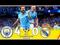 Manchester City 4 × 0 Real Madrid (Bernando Silva Show) UCL 2023 Semifinal 2nd Leg Highlight FHD1080