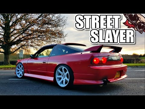 THE STREET SLAYER! HKS UPGRADED 180SX S13 REVIEW