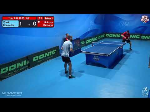 13:30 Vitalii Khorolskyi 3-1 Maksym Deineha West 1 WIN CUP 31.10.2022 | TABLE TENNIS WINCUP