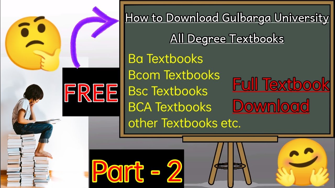Watch video How to download Degree Textbooks Free college textbooks BA BCOM BSC MBA Course Full details in ಕನ್ನಡ Now How to download Degree Textbooks Free college textbooks BA BCOM BSC MBA Course Full details in ಕನ್ನಡ