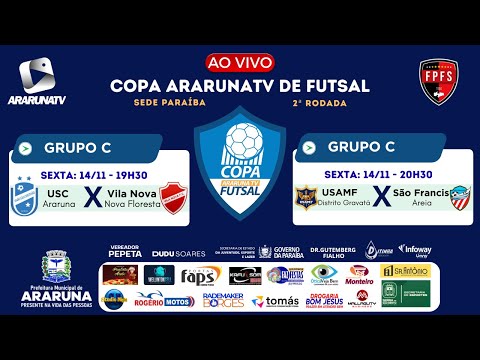 COPA ARARUNATV DE FUTSAL - USC X VILA NOVA | USAMF X SÃO FRANCISCO | 14/11/2025