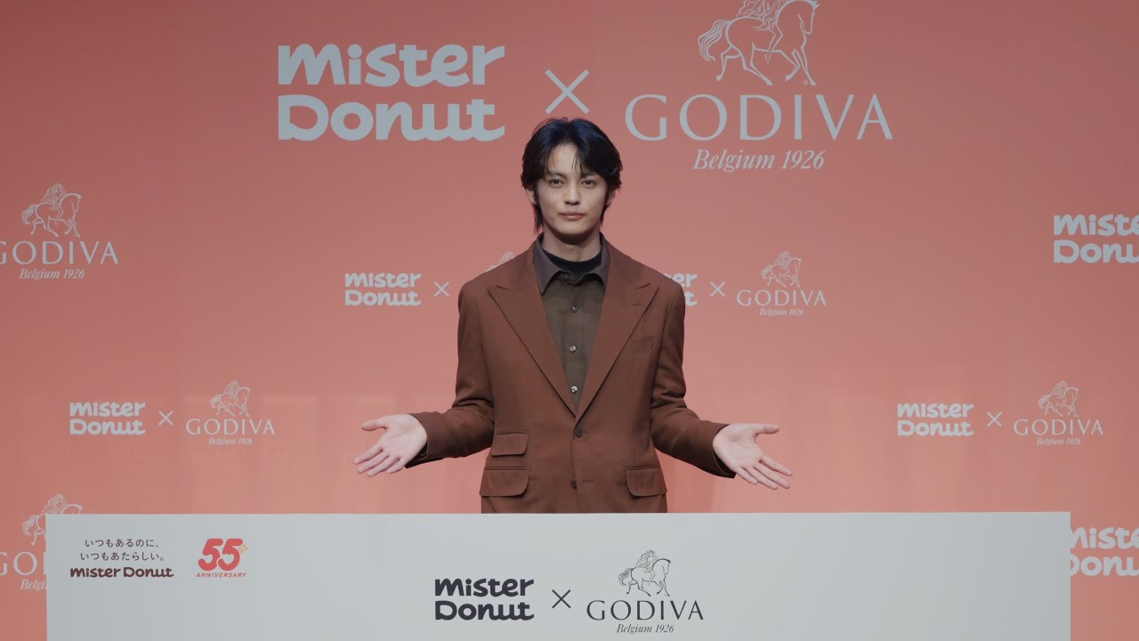 【Mister Donut×GODIVA】甘い物大好き、神尾楓珠が“5.5秒”でコラボ新商品をPR！2026年はプライベートで「海外旅行」に行きたい