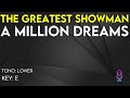 The Greatest Showman - A Millon Dreams - Karaoke Instrumental - Lower
