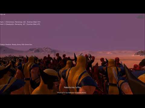 1.000 DEADPOOLS vs 1.000 WOLVERINES - Ultimate Epic Battle Simulator