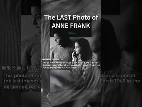 The LAST Photo of ANNE FRANK #death #history #ww2 #wwii #annefrank #diary #jewish #germany #rip