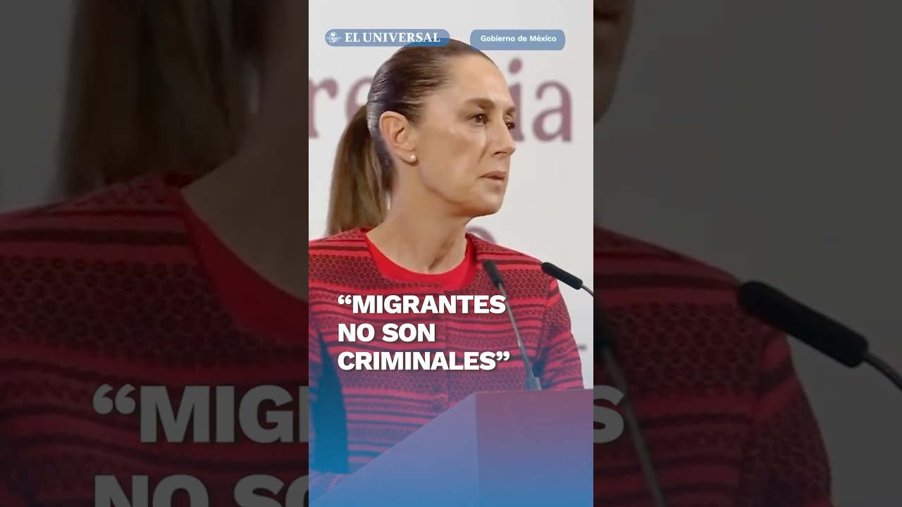 Le diré a Trump que migrantes no son criminales: Sheinbaum #Shorts