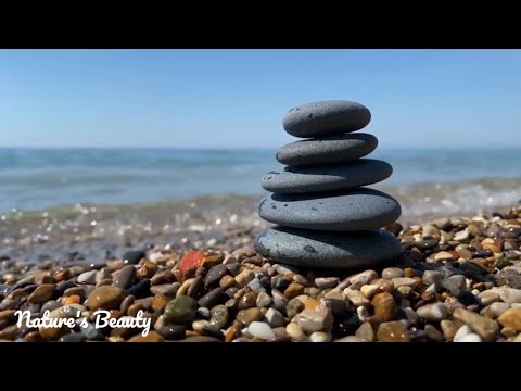 Meditate  to the sounds of the gentle waves crashing on the Pebble beach, Inner Peace & Balance.