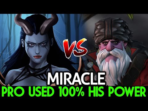 MIRACLE [Queen of Pain] Pro used 100% His Power Against TOPSON Dota 2
