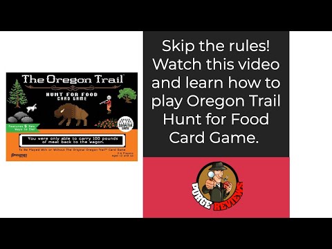 The Purge: # 4216 The Oregon Trail: Hunt for Food Card Game: Learn how to play!