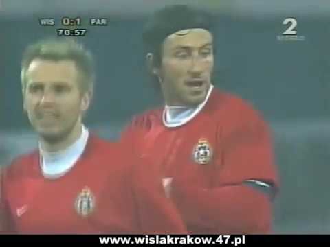 Wisla Krakow - AC Parma 4-1 UEFA 2002 Kosowski Zurawski Dubicki