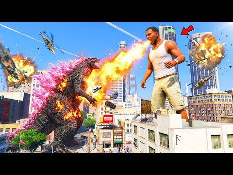 ФРАНКЛИН vs ГОДЗИЛЛА ҮЛКЕН ШАЙҚАСЫ (GTA V)
