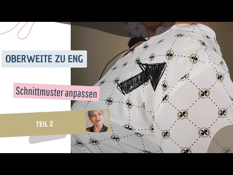 Schnittmuster anpassen - Oberweite zu eng, Teil 2