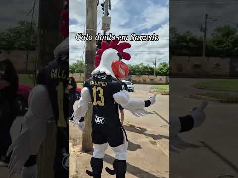 Mascote do Atlético-MG Fazendo a festa nesta manhã de sábado em Sarzedo.