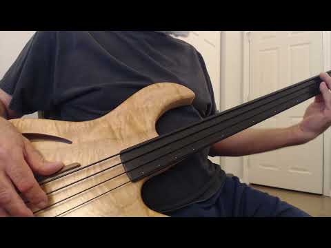 Stambaugh Resonance Fretless 4 string bass full scale w/hard case image 16