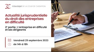 Actualité jurisprudentielle du droit des entreprises en difficulté (2e partie)