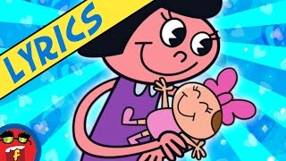 Rock-A-Bye Baby | Fredbot Nursery Rhymes | Lyric Video! (Lucy the Dinosaur)