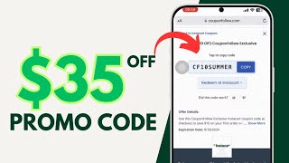 How to Get $35 promo code on instacart