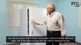 Kenmore Refrigerator Repair - How to Replace the Center Crisper Rail - White