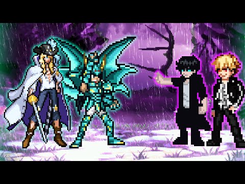 Cavendish And Shiryu Divine Cloth VS Sung Jin Woo OP And Gilgamesh UBW OP In Jump Force Mugen