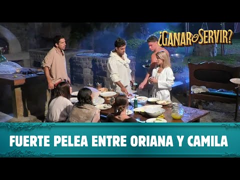 Fuerte pelea entre Oriana y Camila | ¿Ganar o Servir? | Canal 13