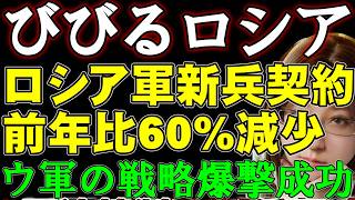 戦略爆撃で大打撃。ロシアの株式市場は安値低迷。製油所、化学工場、造船所がウクライナ軍の攻撃で炎上。新兵集まらず、徴兵事務所は頭を抱える。ウクライナ情勢の解説