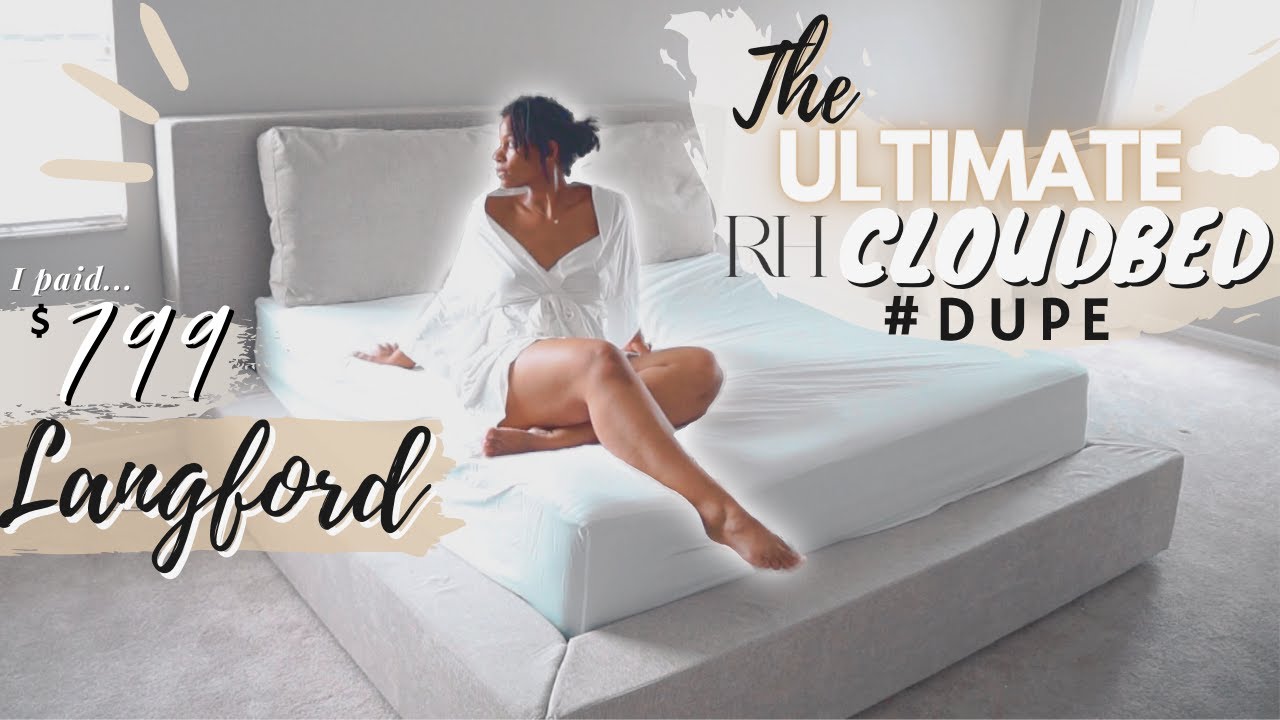 MASTER BEDROOM MAKEOVER STARTS | THE BEST RH CLOUD BED DUPE NO ONE KNOWS ABOUT | SET UP + REVIEW