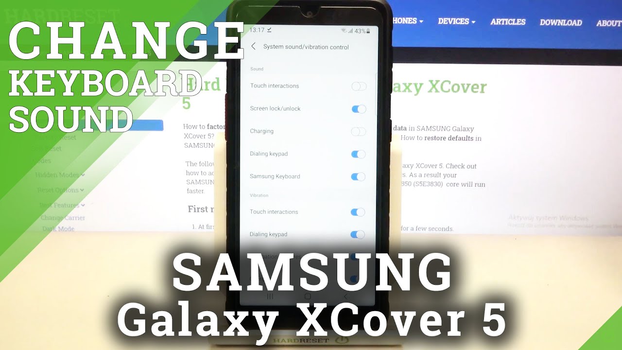 How to Turn Off Keyboard Sound in SAMSUNG Galaxy XCover 5 – Disable Keyboard Sounds