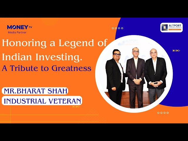 Honoring a Legend of Indian Investing. A Tribute to Greatness. MR.BHARAT SHAH