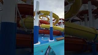 Cruise Ship Shorts - Carnival Waterworks Twister Water Slide Experience on Carnival Vista