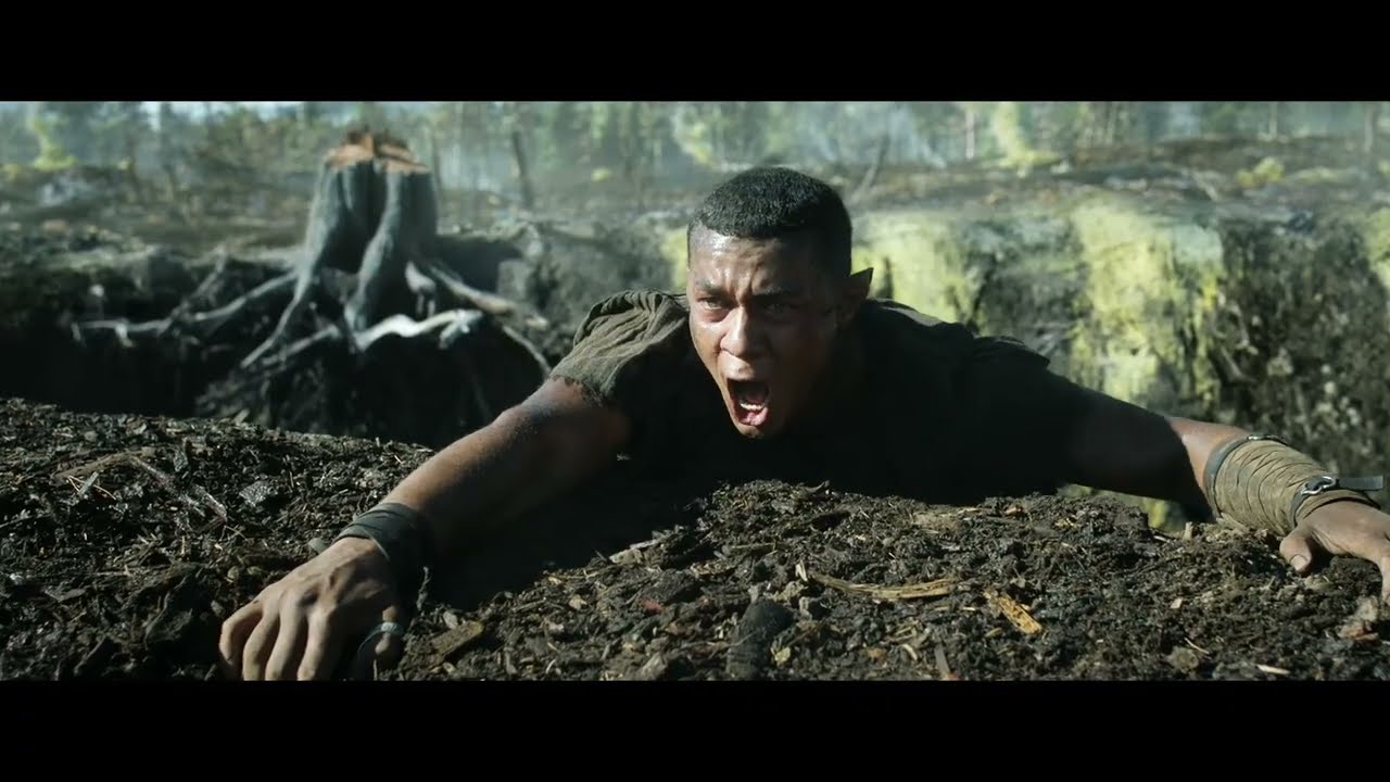 Arondir vs Huargo Escena de pelea - Los Anillos de Poder [1080p]