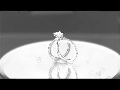 EGL US H-VS2 18K WHITE GOLD PRINCESS CUT DIAMOND ENGAGEMENT RING AND BAND 2.00CT - ASW - 720N