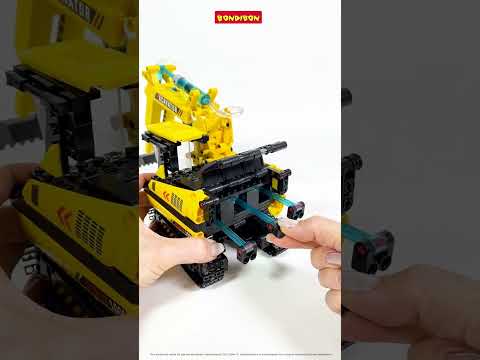 Миниатюра изображения товара Конструктор кинетический Bondibon Гидравлическая машина Экскаватор / ВВ6495 (554эл)