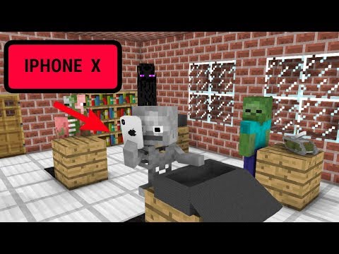 Monster School: Unboxing Iphone X - Minecraft Animation