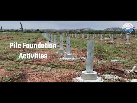 Solar Plant|| Major Activity|| Pile Foundation Casting|| Civil Activity.