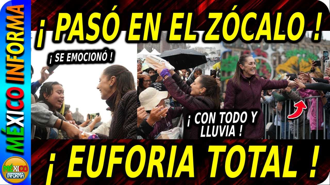 SHEINBAUM LO VUELE A HACER. PEQUEÑOS SE CONMUEVEN HASTA LAS LÁGRIMAS. MIRA LO QUE PASÓ EN EL ZÓCALO.