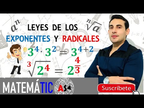 🎥Leyes de los exponentes y radicales✅-ejemplos🤩-aprende fácil con profe toño👌🏻👨🏻‍🏫