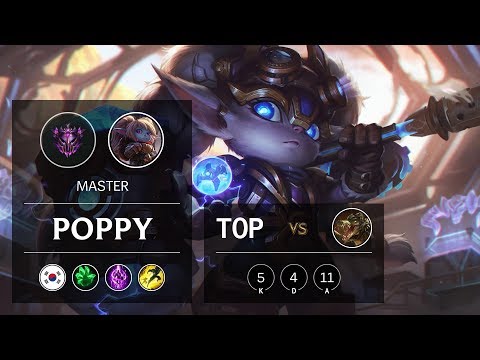 Poppy Top vs Renekton - KR Master Patch 9.15