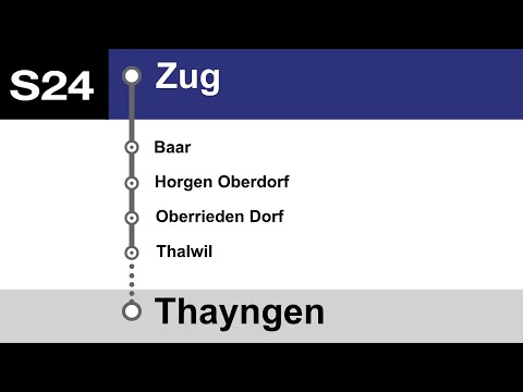 ZVV (SBB) Ansagen » S24 Zug — Thayngen (2021) | SLBahnen