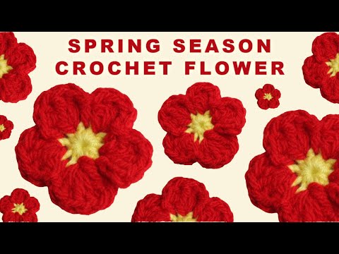 HOW TO CROCHET A 5 PETALS FLOWER TUTORIAL | BRUNATICALITY CROCHET