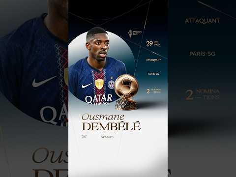 Nommé pour le Ballon d'Or masculin 2026 : Ousmane Dembélé #ballondor #psg