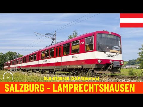 Führerstandsmitfahrt Salzburg - Lamprechtshausen - Salzburg (S-Bahn Linie S1, Österreich)  4K