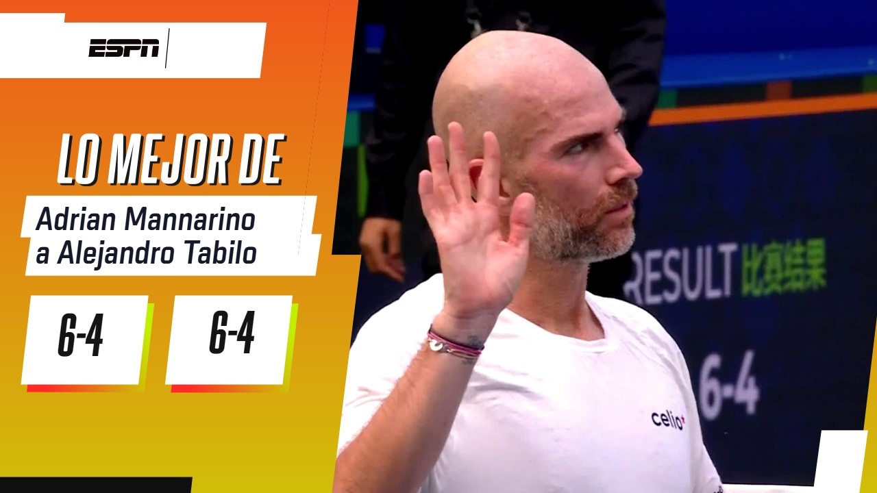 SE ACABÓ EL SUEÑO DE TABILO EN EL ATP 250 DE CHENGDU: DERROTA EN DOS SETS ANTE MANNARINO | RESUMEN