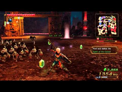 ~*Hyrule Warriors*~ Eldin Caves gameplay - Impa