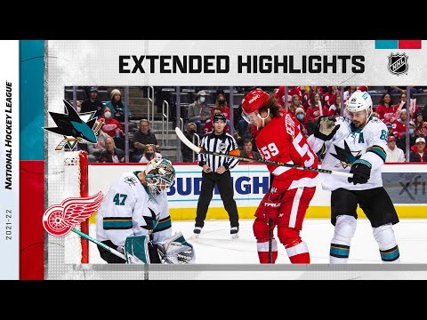 San Jose Sharks vs Detroit Red Wings Jan 4, 2022 HIGHLIGHTS
