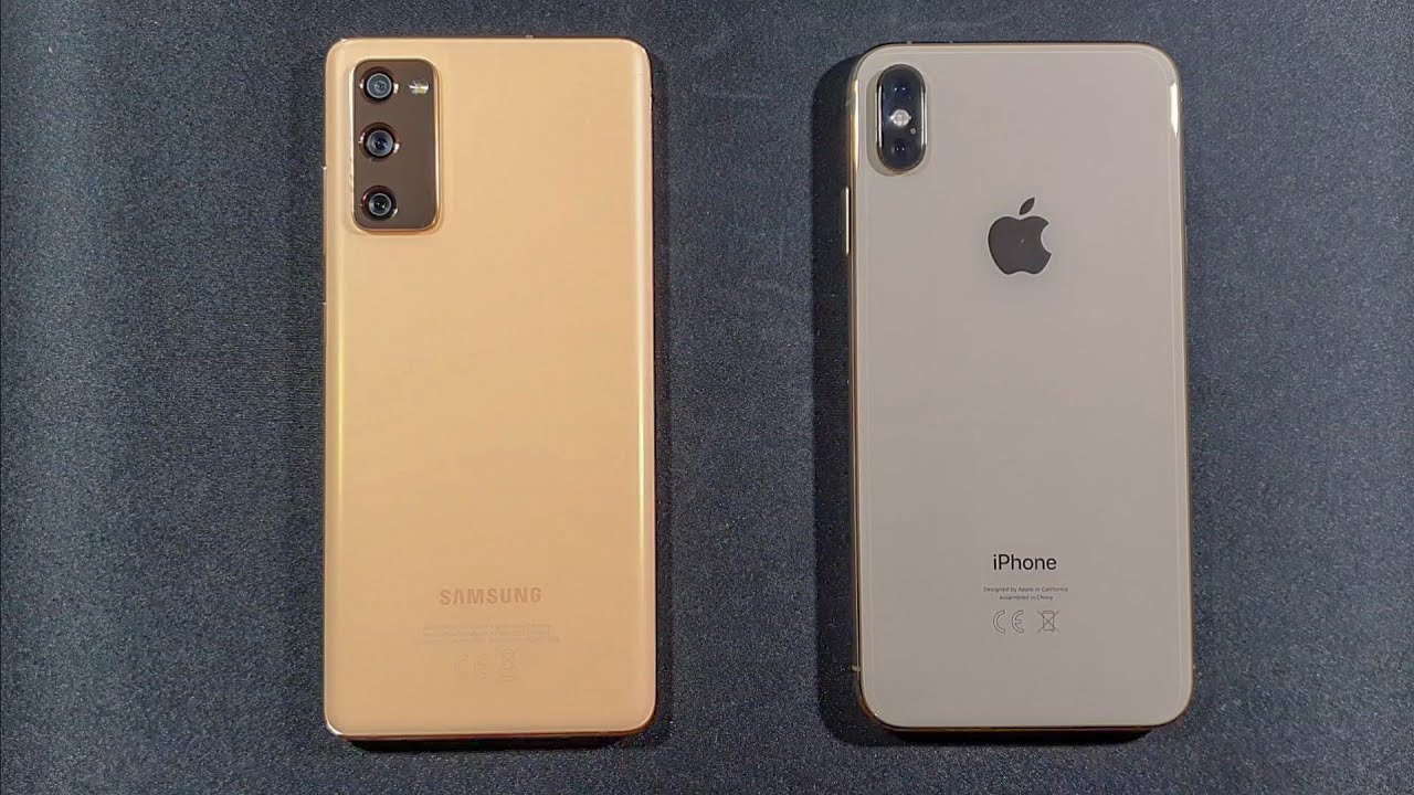Samsung S20 FE vs Iphone XS Max Comparison Speed Test