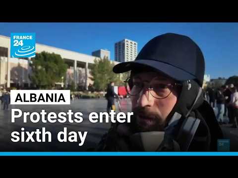 Protests continue sixth day in a row in Albania's capital