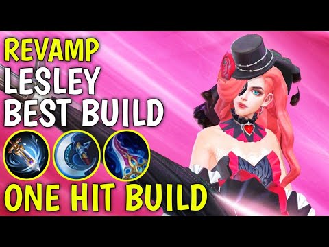 LESLEY BEST BUILD 2022 | TOP 1 GLOBAL LESLEY BUILD AND EMBLEM GUIDE | REVAMP LESLEY GAMEPLAY