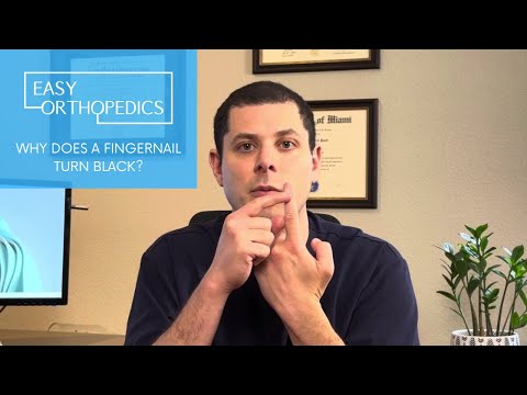 Why does a fingernail turn black?