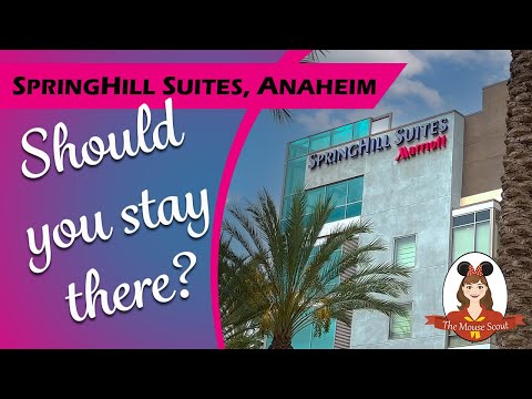 SpringHill Suites at Anaheim Convention Center Review - Disneyland Good Neighbor Hotel - Hotel Tour